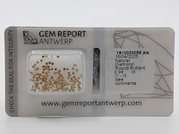 Kleine gele briljant geslepen diamanten, totaal 0,94 karaats (i1-i3) - afbeelding 1 van  5