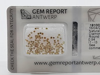 Kleine gele briljant geslepen diamanten, totaal 0,94 karaats (i1-i3) - afbeelding 2 van  5