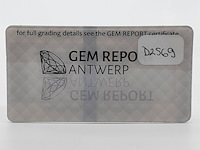 Kleine gele briljant geslepen diamanten, totaal 0,94 karaats (i1-i3) - afbeelding 4 van  5