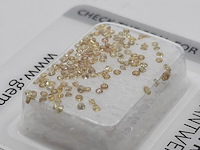 Kleine gele briljant geslepen diamanten, totaal 0,94 karaats (i1-i3) - afbeelding 5 van  5
