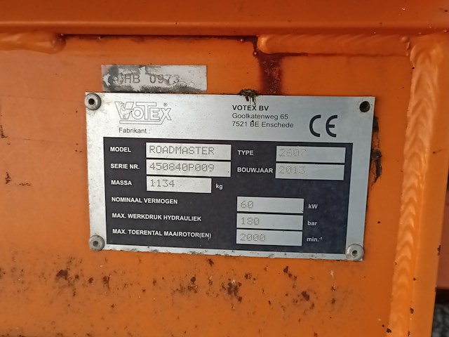 Klepelmaaier, votex, roadmaster 2607, 2013 - afbeelding 4 van  14