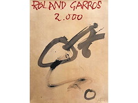 Kleur offset litho antoni tapirs ‘roland garros 2000’ - afbeelding 1 van  2