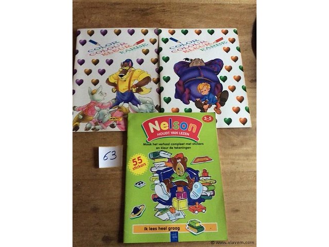 Kleurboekjes 3stuks - afbeelding 1 van  2