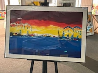 Kleuren zeefdruk “henk kuipers- mouzaki” - afbeelding 2 van  6