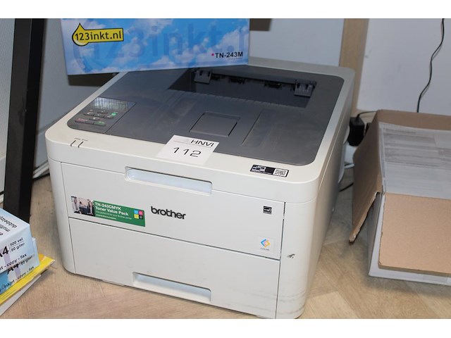 Kleurenprinter brother type hl-l3210cw met extra toners en papier. - afbeelding 2 van  2