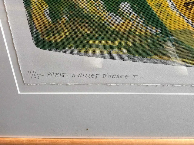 Kleurenzeefdruk” jelis van dolderen- paris grilles d’arbres i” - afbeelding 5 van  7