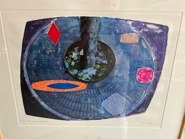 Kleurenzeefdruk “jelis van dolderen- paris grilles d’arbres v” - afbeelding 6 van  7