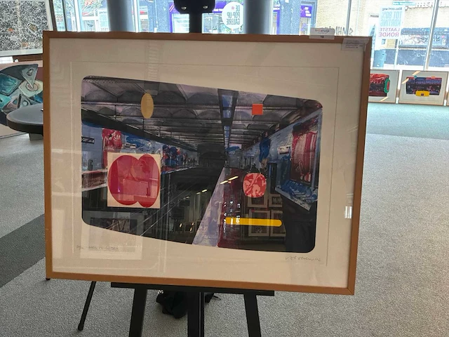 Kleurenzeefdruk “jelis van dolderen- paris metro iv” - afbeelding 1 van  5