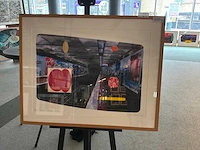 Kleurenzeefdruk “jelis van dolderen- paris metro iv”