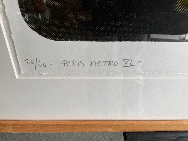 Kleurenzeefdruk “jelis van dolderen- paris metro vi - afbeelding 5 van  7