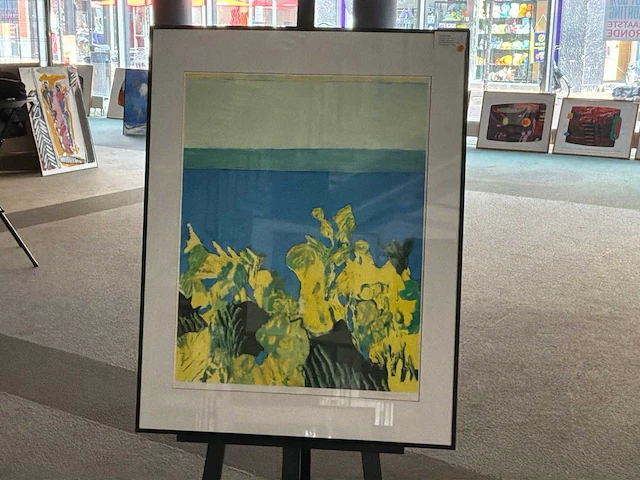 Kleurenzeefdruk “jeroen krabbe - horizon groen” - afbeelding 1 van  6