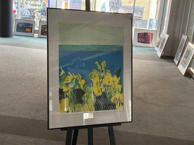 Kleurenzeefdruk “jeroen krabbe - horizon groen” - afbeelding 2 van  6