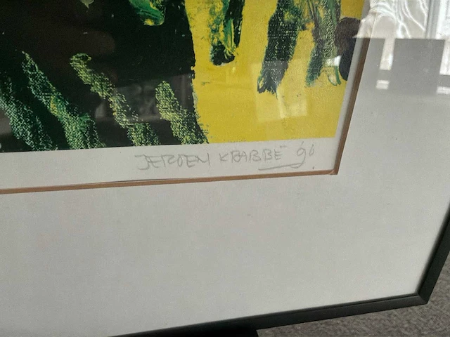 Kleurenzeefdruk “jeroen krabbe - horizon groen” - afbeelding 5 van  6
