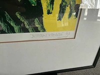 Kleurenzeefdruk “jeroen krabbe - horizon groen” - afbeelding 5 van  6