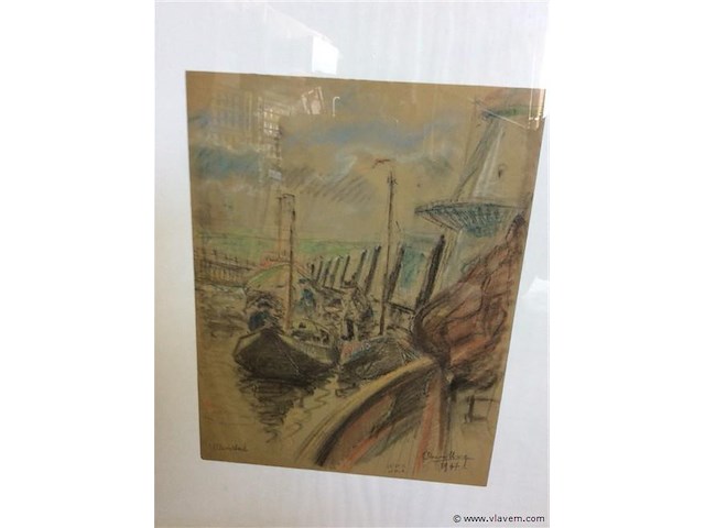 Kleurpotlood / gouche o hoge - afbeelding 2 van  4