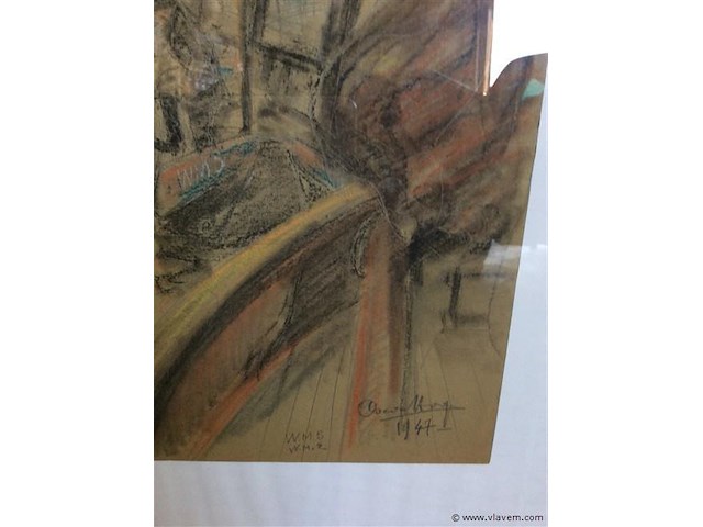 Kleurpotlood / gouche o hoge - afbeelding 3 van  4