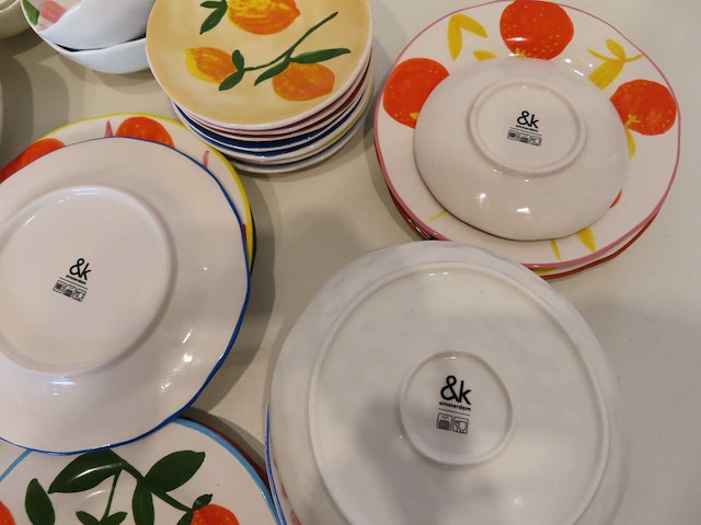 &klevering - servies (25x) - afbeelding 2 van  2