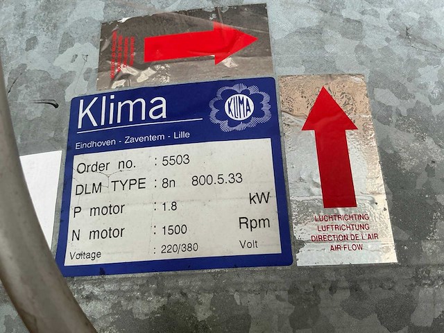 Klima 8n 800.5.33 ventilator (4x) - afbeelding 2 van  12