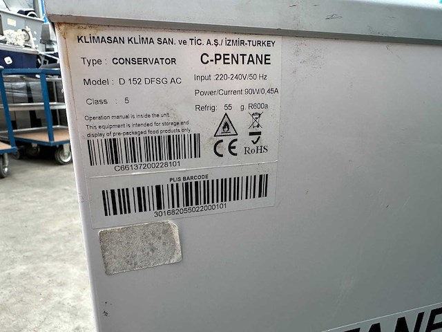 Klimasan - d152 dfsg ac - freezers - afbeelding 4 van  4