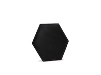 Klimex - luxury velvet textile hexagon black - wandbekleding - afbeelding 1 van  6
