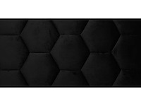 Klimex - luxury velvet textile hexagon black - wandbekleding - afbeelding 3 van  6