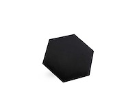 Klimex - luxury velvet textile hexagon black - wandbekleding - afbeelding 5 van  6
