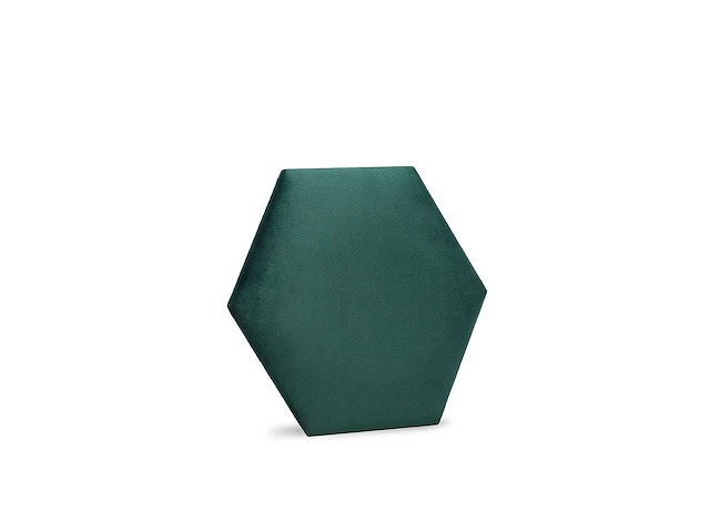 Klimex - luxury velvet textile hexagon green - wandbekleding - afbeelding 1 van  6
