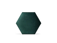 Klimex - luxury velvet textile hexagon green - wandbekleding - afbeelding 2 van  6