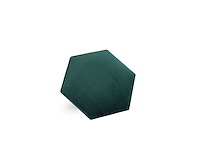 Klimex - luxury velvet textile hexagon green - wandbekleding - afbeelding 5 van  6