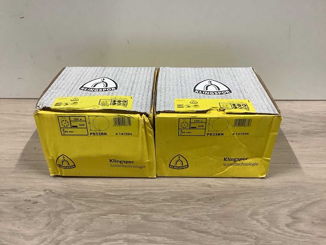 Klingspor ps 33 bk - 150mm - k320 - schuurschijven (200x) - afbeelding 1 van  2