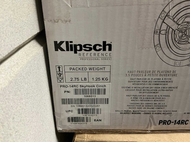 Klipsch pro-14rc 3.5” skyhook plafond speaker (2x) - afbeelding 4 van  4