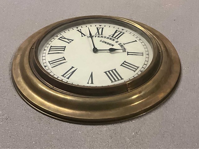 Klok messing look - afbeelding 2 van  2