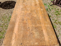 Kloostertafel massief eiken, ca 1950 - afbeelding 2 van  7