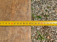 Kloostertafel massief eiken, ca 1950 - afbeelding 5 van  7
