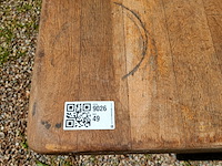 Kloostertafel massief eiken, ca 1950 - afbeelding 7 van  7