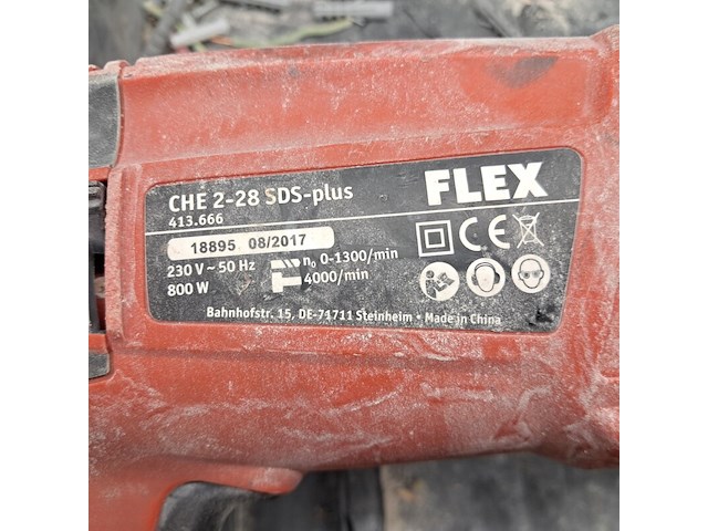 Klopboormachine, flex, che 2-28 sds-plus, 2017 - afbeelding 5 van  8