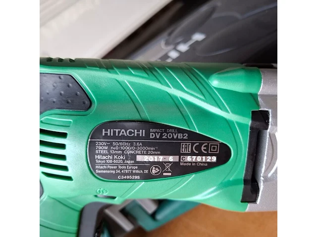 Klopboormachine hitachi, dv 20vb2, bouwjaar 2017 - afbeelding 3 van  7