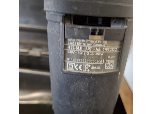 Klopboormachine, wurth, master h 22-sle - afbeelding 4 van  5