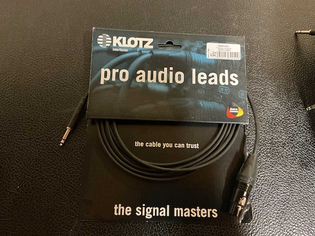 Klotz jack naar xlr kabel verschillende (16x) - afbeelding 2 van  3