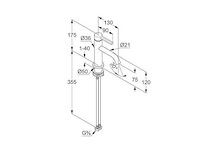 Kludi nova fonte wastafelkraan (4x) - afbeelding 2 van  4