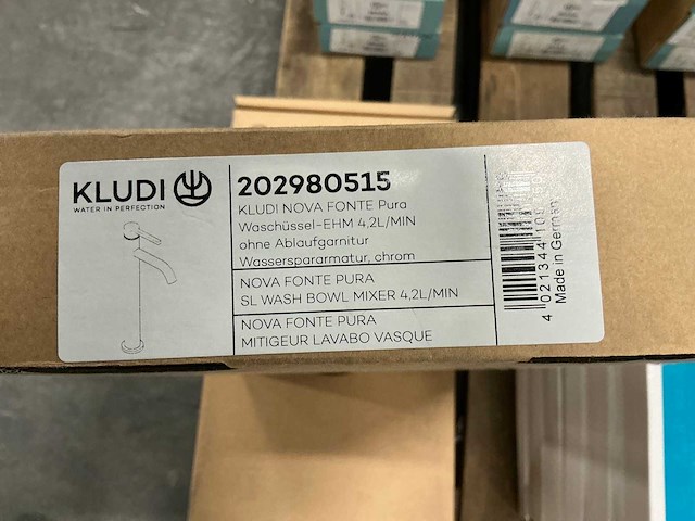 Kludi nova fonte wastafelkraan chroom (5x) - afbeelding 4 van  5