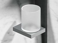 Kludi vela bekerhouder chroom wandbevestiging - afbeelding 1 van  6