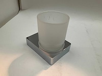 Kludi vela bekerhouder chroom wandbevestiging - afbeelding 3 van  6