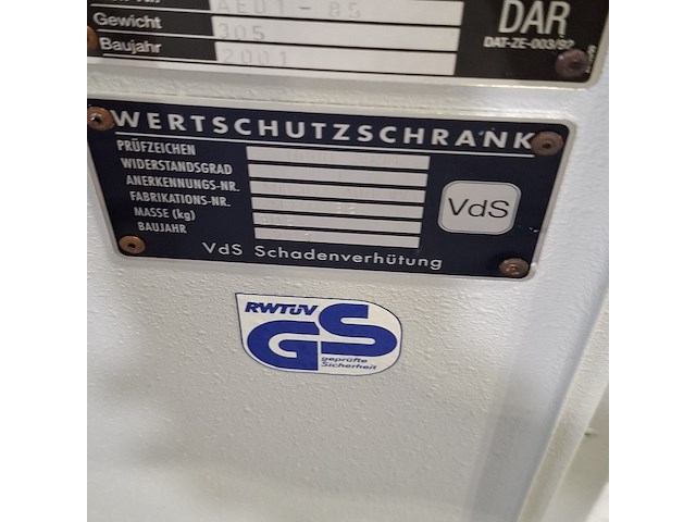 Kluis, aed-85, 2001 - afbeelding 5 van  7