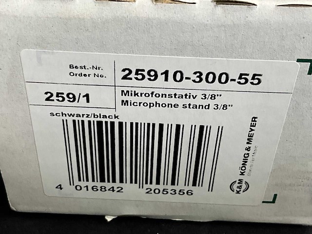K&m 210-serie microfoonstatief (2x) - afbeelding 4 van  4