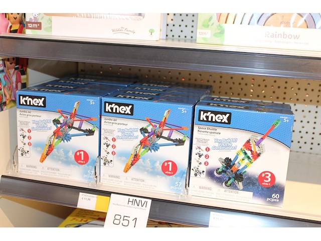 Knexx jumbo jet en spaceshuttle, 12 stuks. - afbeelding 1 van  2