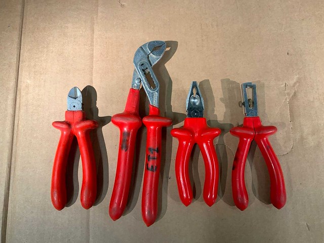 Knipex dubbel geïsoleerd tangen (4x) - afbeelding 4 van  4