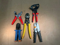 Knipex ,klauke ,haupa tangen t.b.v elektra instalatie (5x) - afbeelding 1 van  7