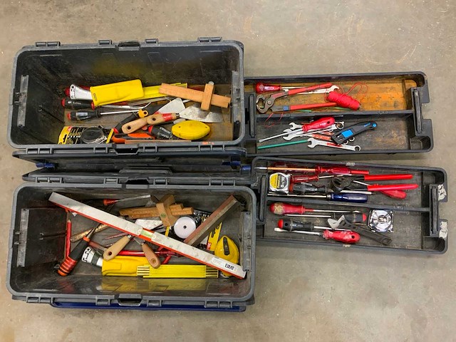 Knipex ,stanley ,felo gereedschapskisten met inhoud (2x) - afbeelding 1 van  6