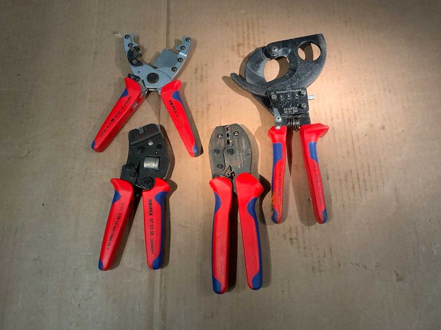 Knipex tangen t.b.v elektra instalatie (4x) - afbeelding 1 van  10